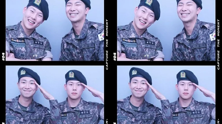 BTS' RM and MONSTA X's Joohoney - Instagram