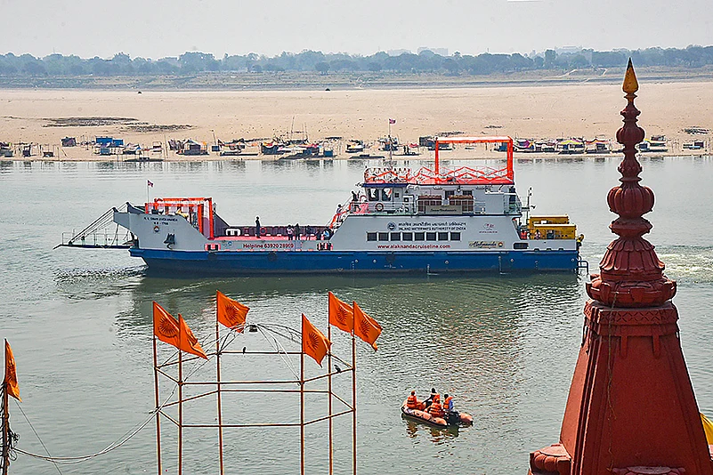 Narendra Modi takes a cruise ride in Varanasi