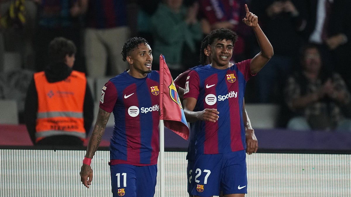 Barcelona goalscorers, Lamine Yamal and Raphinha