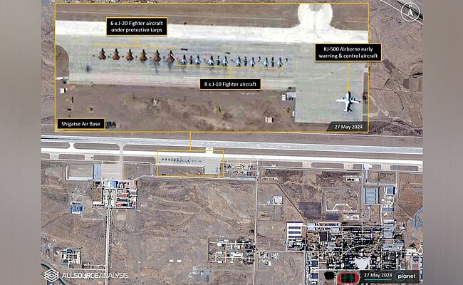 X/@debanishachom : Satellite image showing China's J20 aircraft near Sikkim border |