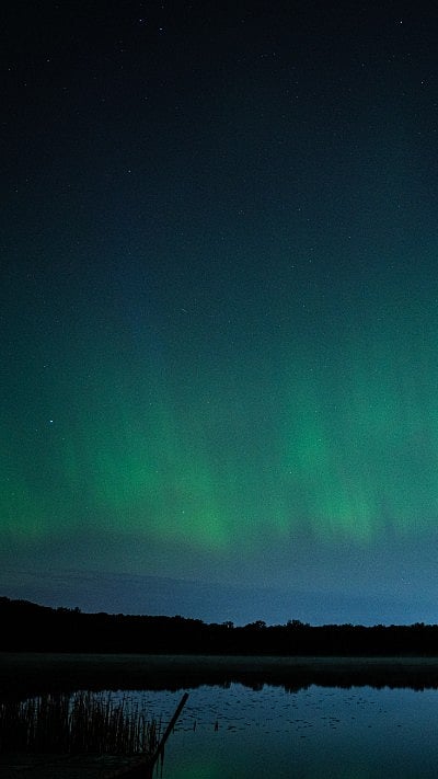 Northern Lights illuminated the sky in Rochester, New York