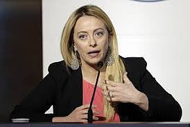 AP : Italian PM Giorgia Meloni |