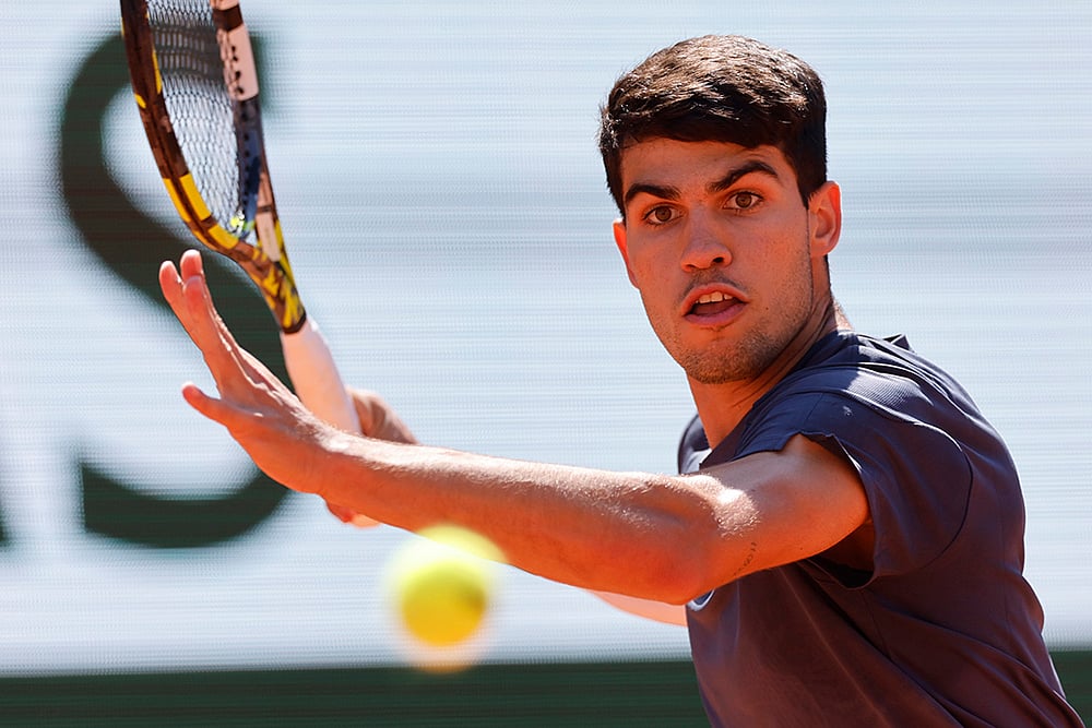 2024 French Open Tennis Semi-Final Carlos Alcaraz Photo_2