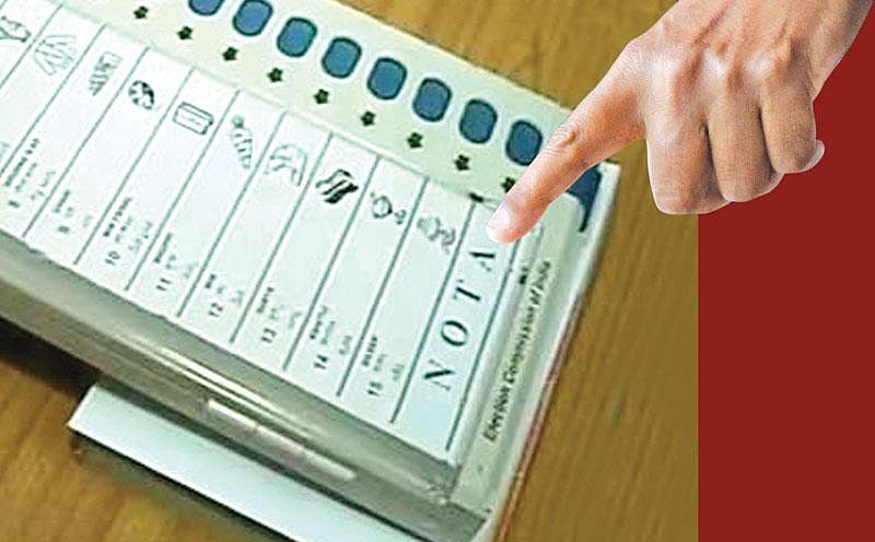 PTI : NOTA gets traction in Indore.(Representational image) |
