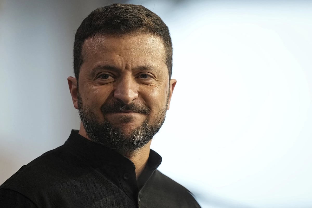 AP : Ukrainian President Volodymyr Zelensky at Ukraine Peace Summit 2024 |