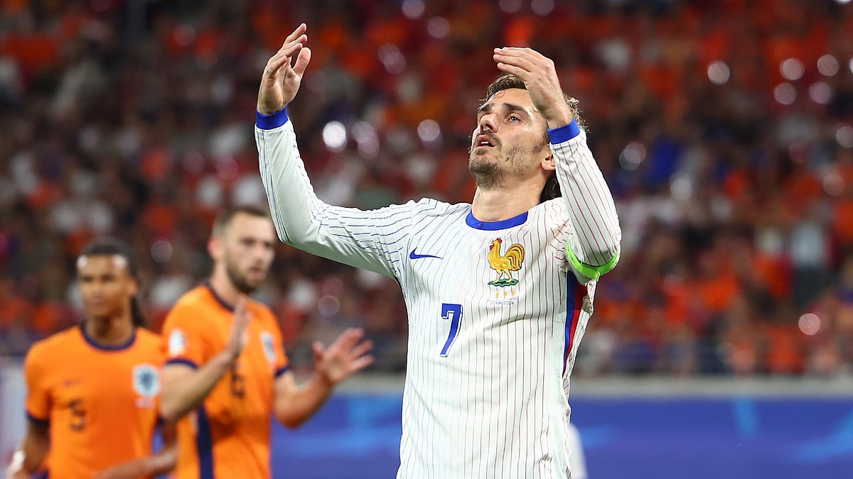 Antoine Griezmann matched a record set by Lilian Thuram on Friday, but he could not lead France to victory. - null