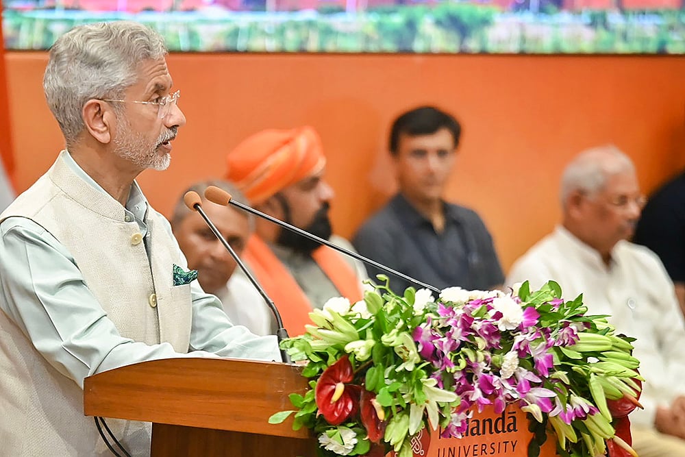 S. Jaishankar speaks during Nalanda University inauguration