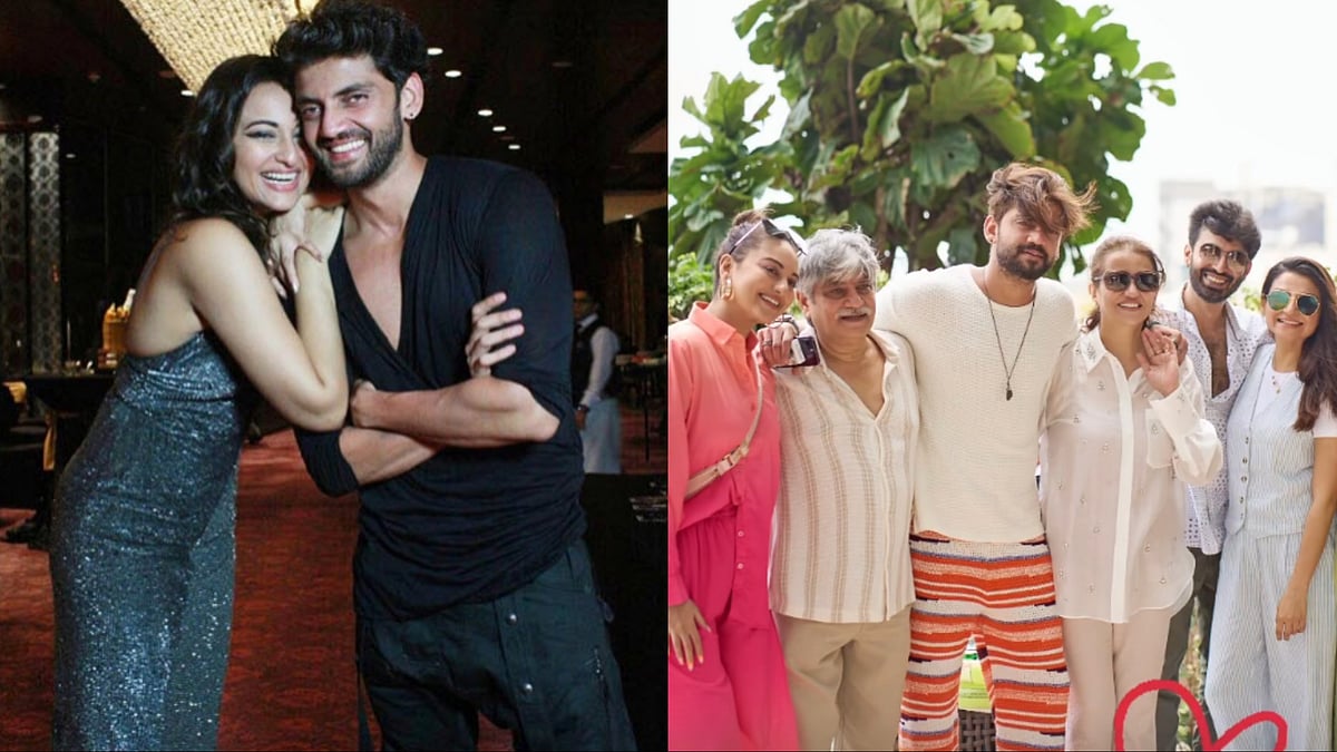 Instagram : Sonakshi Sinha with Zaheer Iqbal and his family