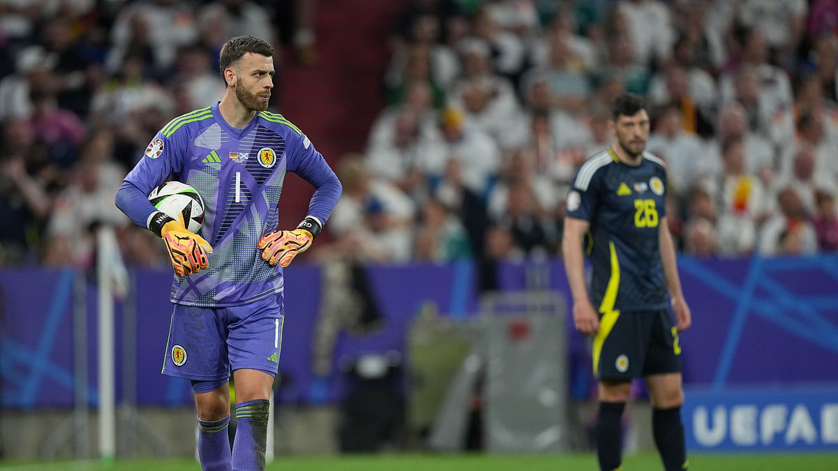 Angus Gunn was beaten five times by Germany in Scotland's opening Euro 2024 humbling