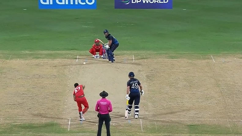 Photo: ICC : Screengrab from the Namibia vs Oman, T20 World Cup 2024 match in Barbados.