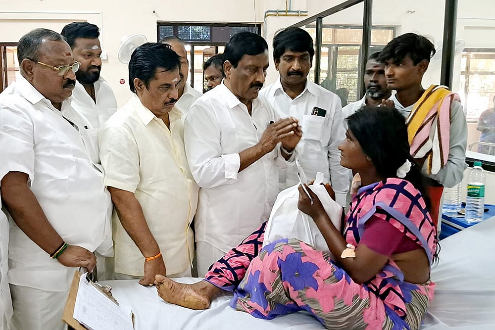 Illicit liquor: Anand Anbazhagan meets people in Hospital