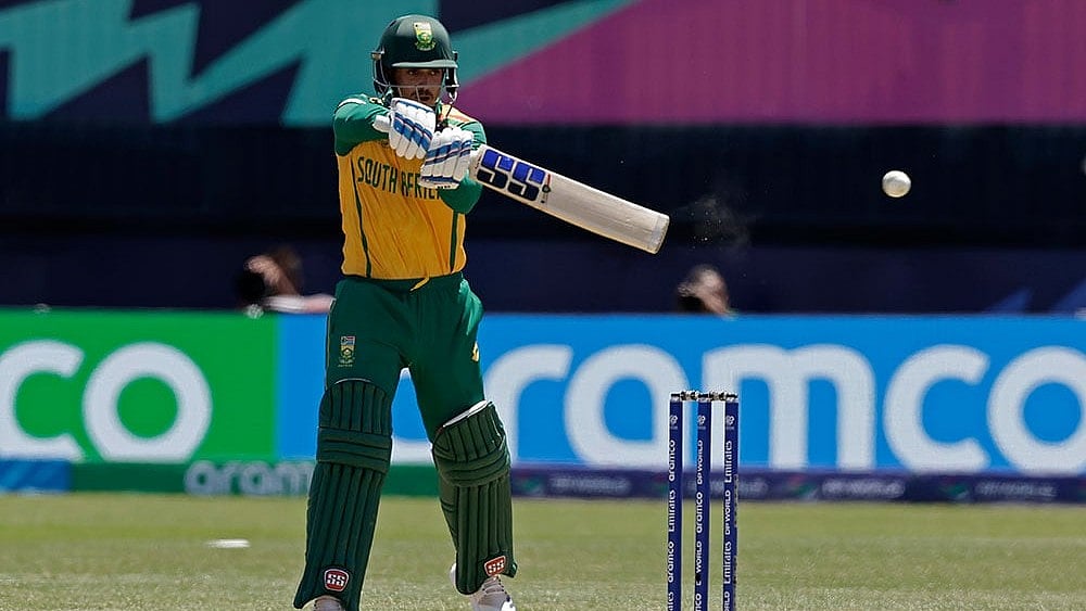 Photo: AP/Adam Hunger : South Africa lock horns against the USA at T20 World Cup, Super 8.