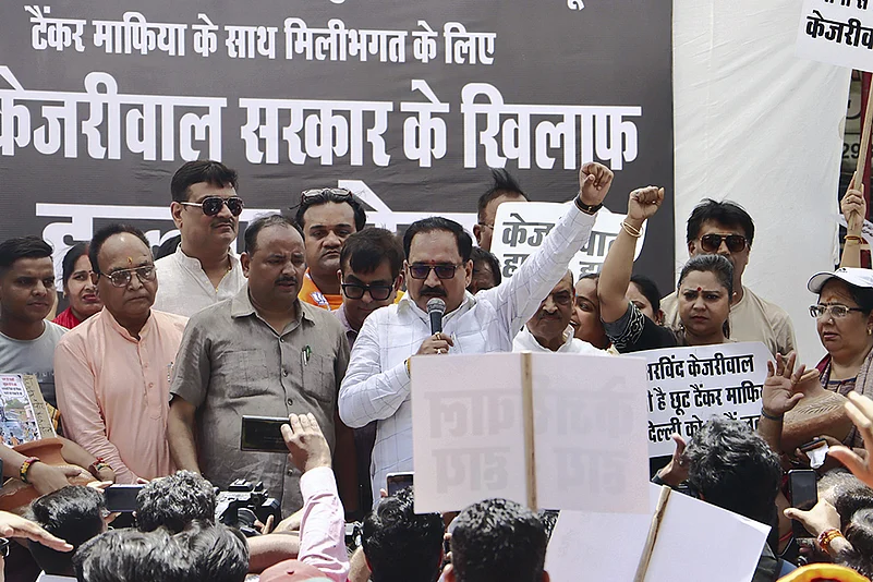 BJP protest over Delhi water crisis_2