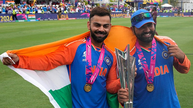 Virat Kohli, Rohit Sharma, ICC T20 World Cup 2024, AP Photo