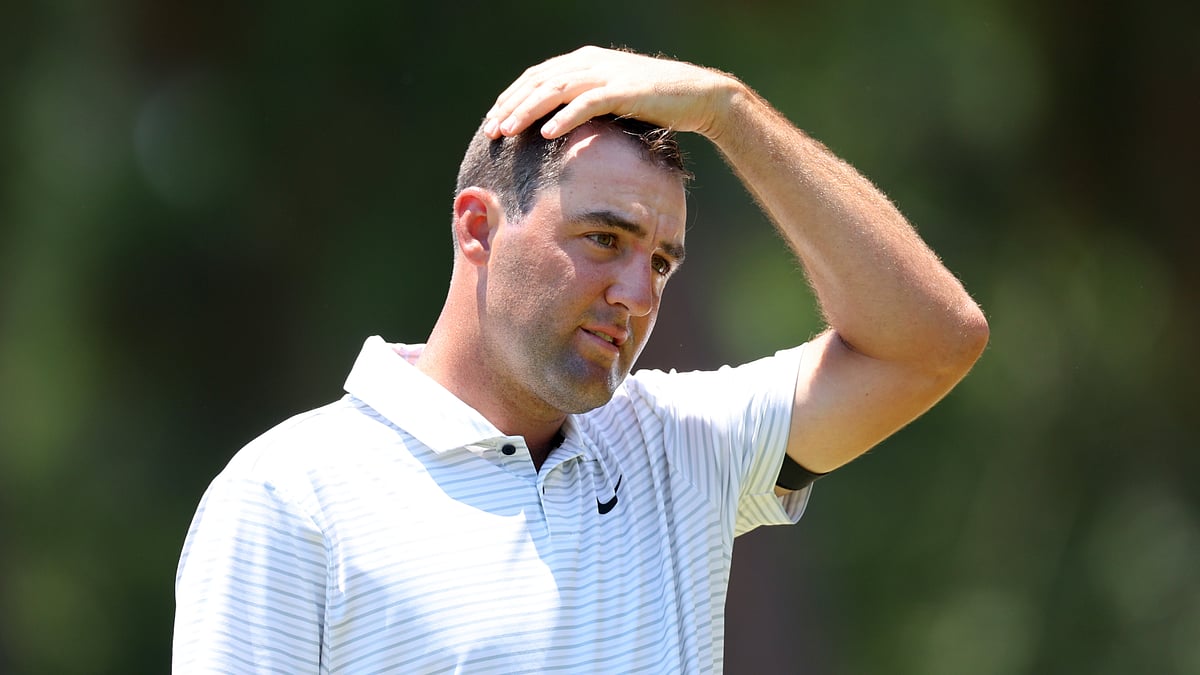 Scottie Scheffler struggled on day three of the US Open.