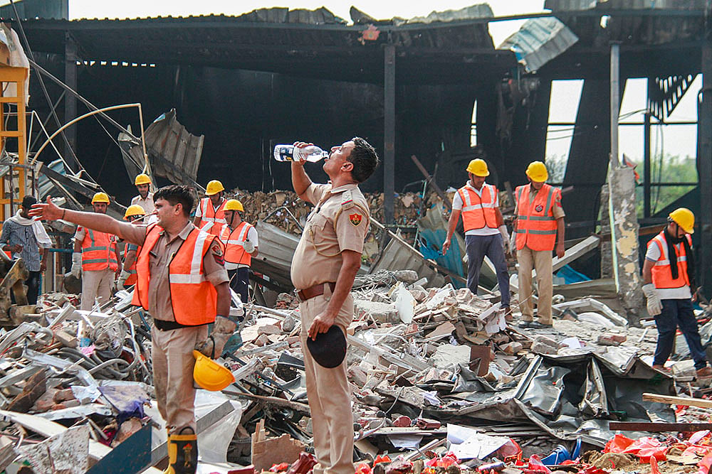 Blast at Gurugrams Daulatabad Industrial Area
