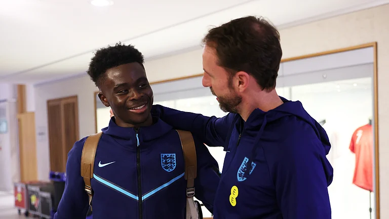 Bukayo Saka will not feature in Monday's friendly for England. - null