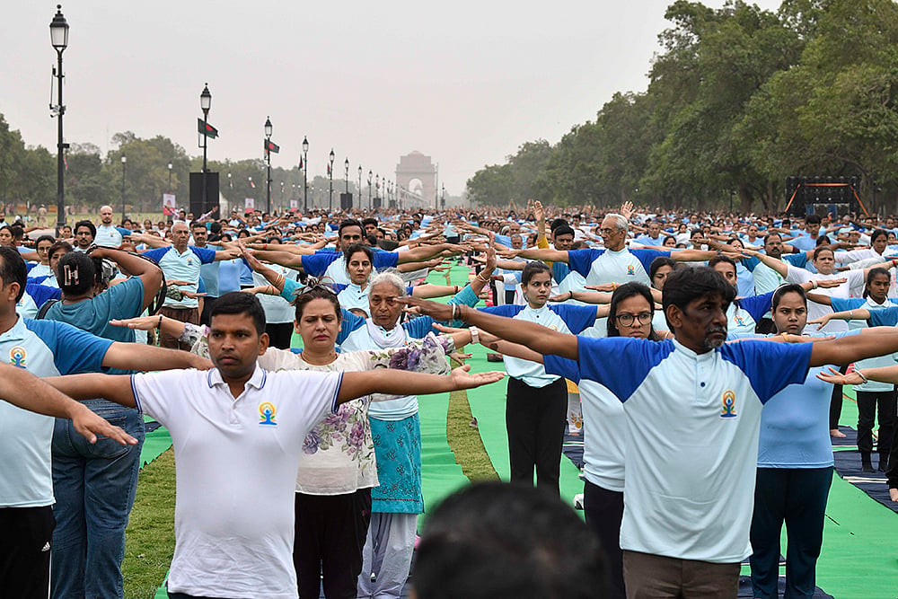 10th International Day of Yoga Day celebrations Photos_2