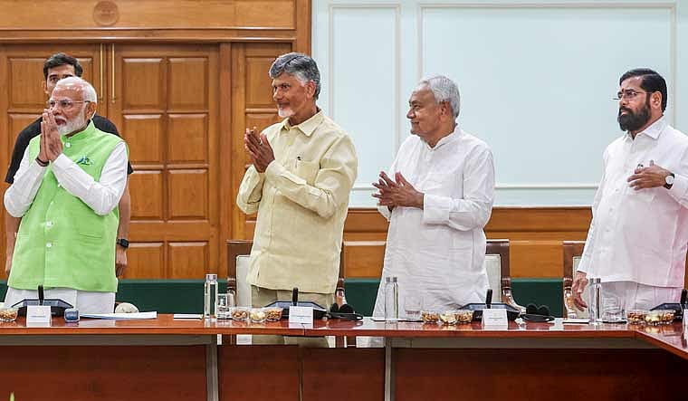 PTI : NDA leaders during a meet |