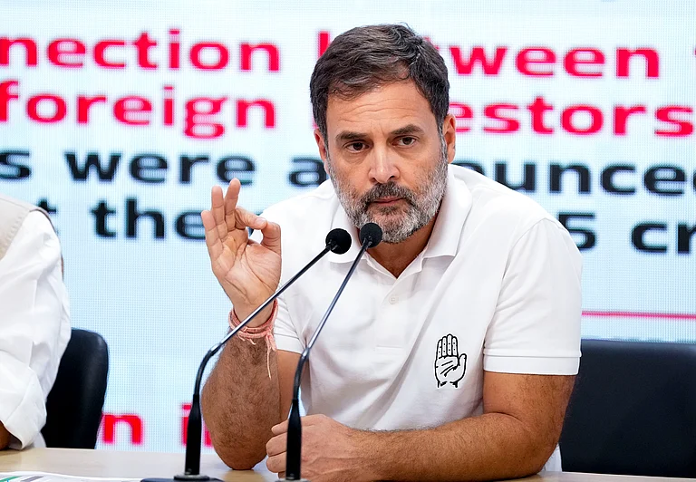 Gandhi, the Leader of Opposition in the Lok Sabha, posted on X: "Rashtriya Surrender Sangh. Farzi nationalism in Nagpur. Pure servility in the USA. Ram Madhav has only revealed Sangh's true nature." - File Photo; Representative image
