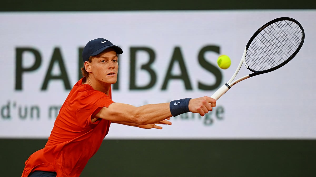Jannik Sinner saw off a stern challenge from Corentin Moutet. - null