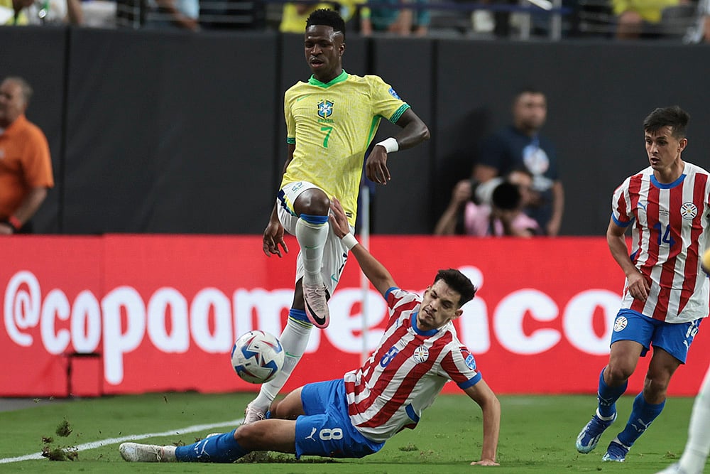 2024 Copa America Soccer Paraguay vs Brazil Photo_10