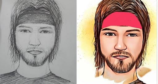 Sketch of a terrorist involved in the Reasi attack | - X/@iNikhilsaini
