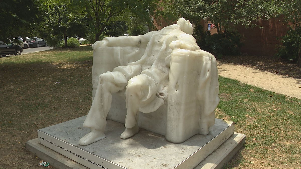 The statue is the third installment in Williams' 40 ACRES Archive.