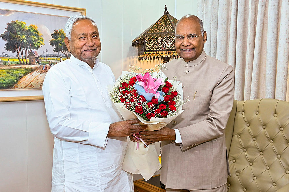 Nitish Kumar and Ram Nath Kovind