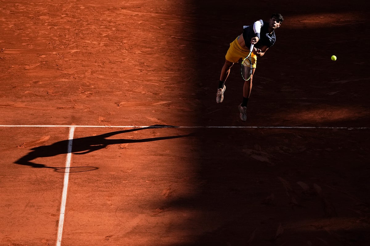 2024 French Open Tennis Semi-Final Carlos Alcaraz Photo_5