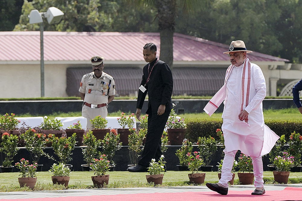 Amit Shah at National Police Memorial