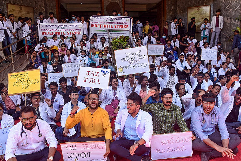 Doctors protest