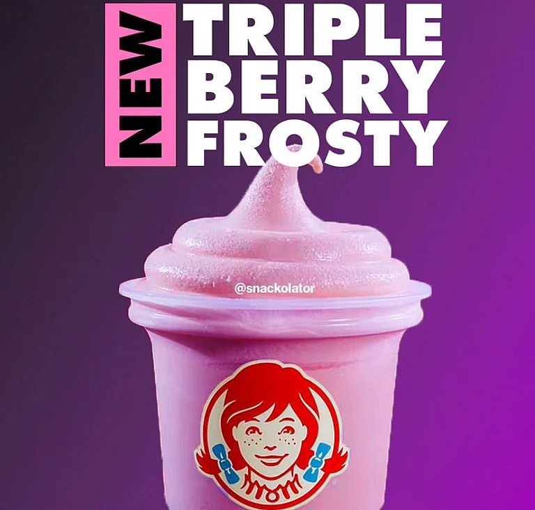 Wendy's New Triple Berry Frosty - @snackolator/ Instagram