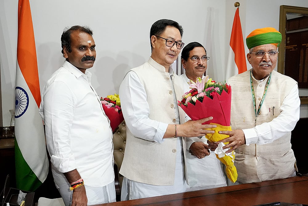 Kiren Rijiju in New Delhi