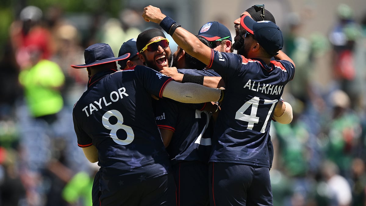 USA beat Pakistan to register a historic win on 6 June 2024. - T20WorldCup/X