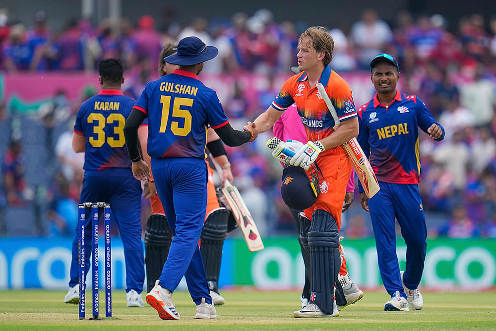 Photo: AP/Julio Cortez : T20 Cricket WCup: Nepal vs Netherlands
