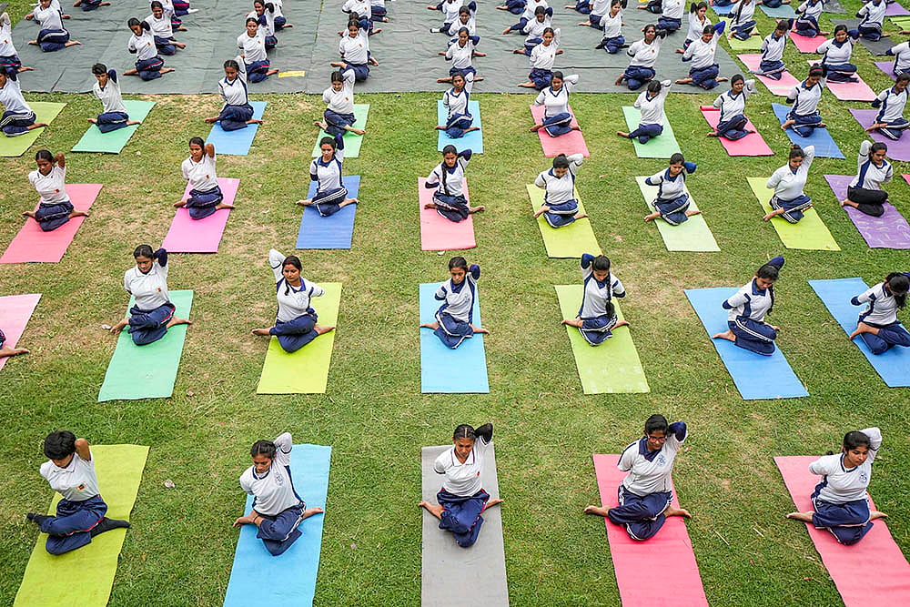 10th International Day of Yoga Day celebrations Photos_9