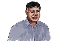 A Babu, A Neta: Sasikanth Senthil's Battle Against BJP Ideology Illustration: Vikas Thakur