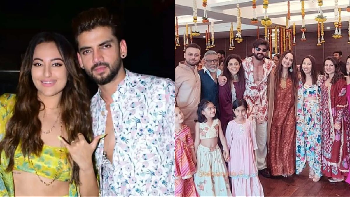 Instagram : Sonakshi Sinha and Zaheer Iqbal at their mehendi ceremony