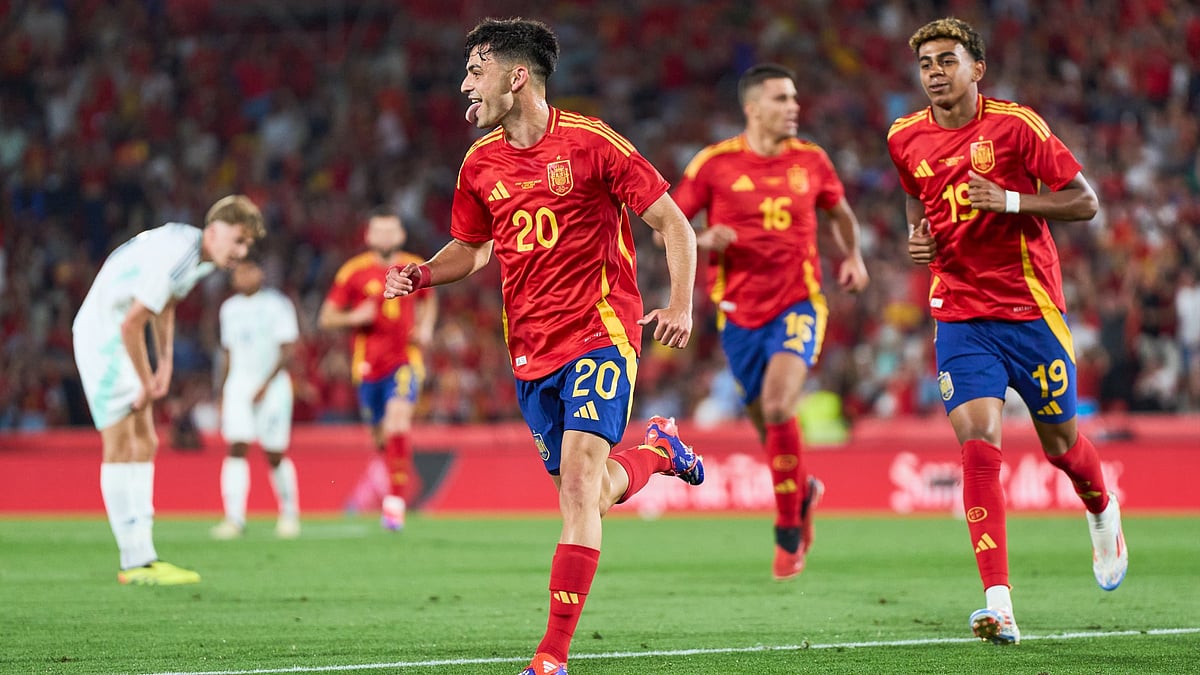 Pedri scored twice in a 5-1 win for Spain