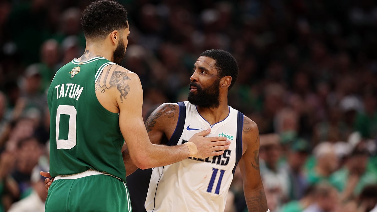 Kyrie Irving and the Mavs were beaten in Boston