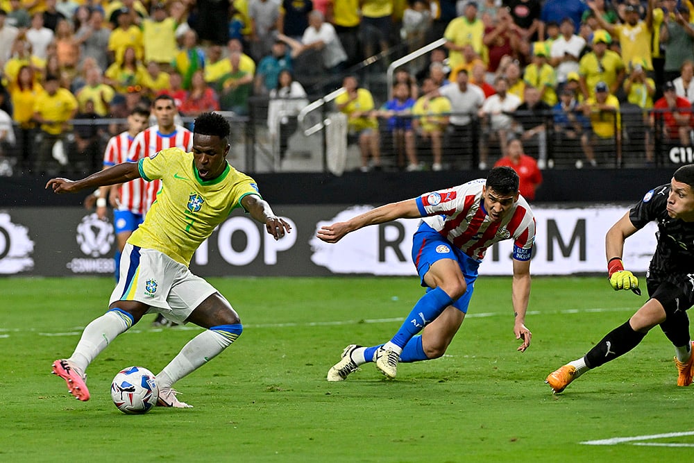 2024 Copa America Soccer Paraguay vs Brazil Photo_9