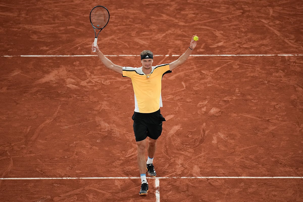 Photo: AP/Christophe Ena : Germany's Alexander Zverev