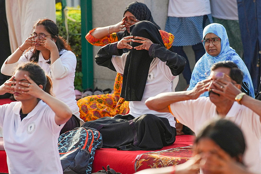 10th International Day of Yoga Day celebrations Photos_11