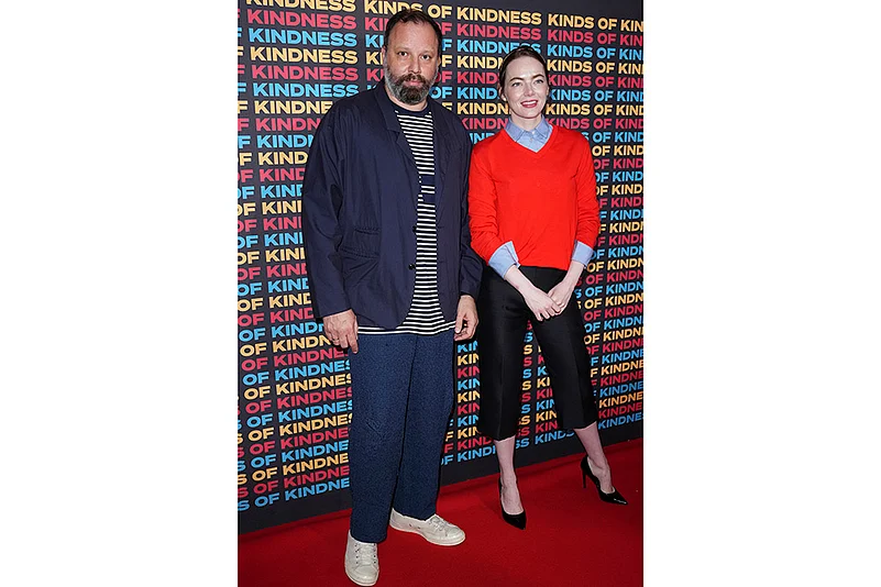 Emma stone and Yorgos Lanthimos at Kinds of Kindness in London promotion Photo_4