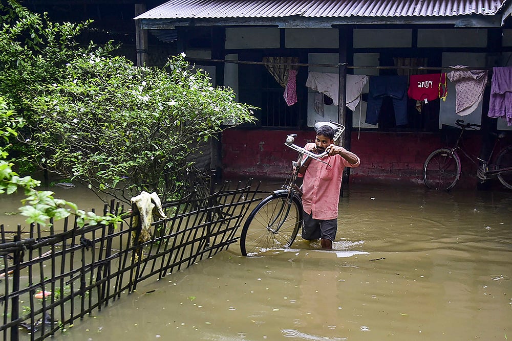 Flood in Nalbari district of Assam