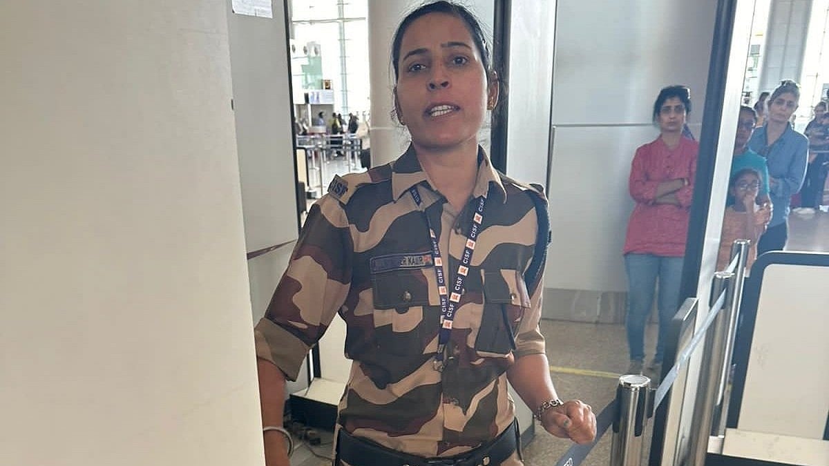 CISF constable Kulwinder Kaur wo slapped Kangana Ranaut  |  - X/@SaffronSunanda