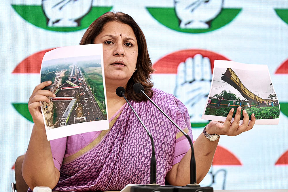 Congress leader Supriya Shrinate in Delhi