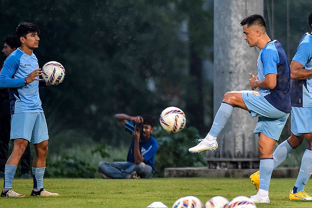 Indian football team captain Sunil Chhetri Photo_7