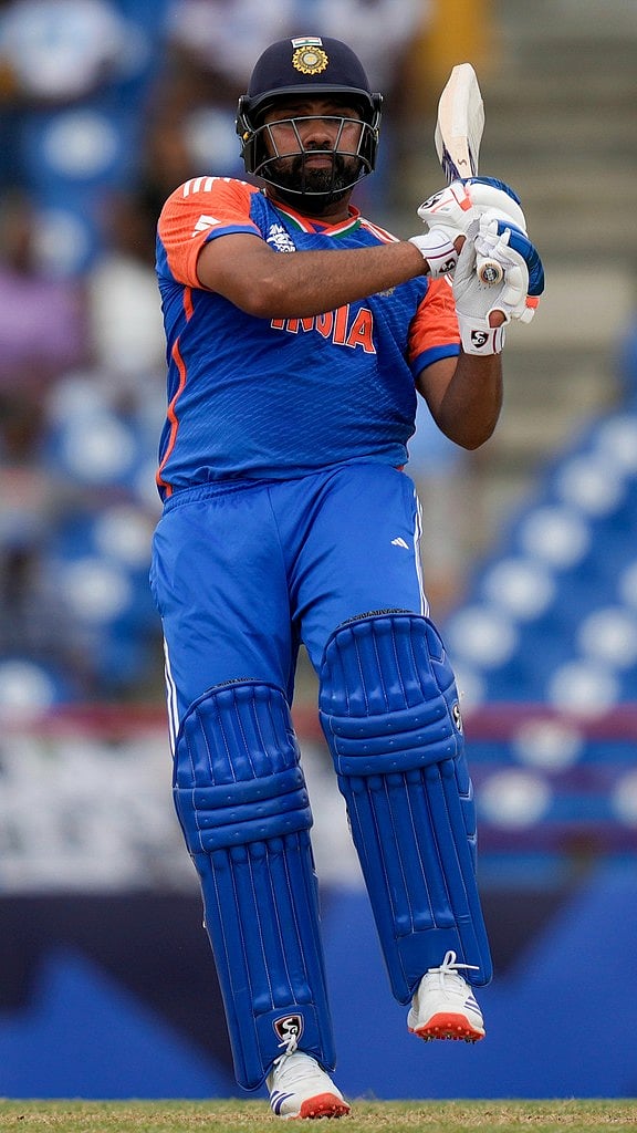 AP/Ramon Espinosa : Indian captain Rohit Sharma
